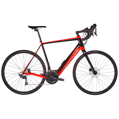 Bicicletta da Corsa Elettrica CANNONDALE SYNAPSE NEO AL 2 Shimano 105 34/50 Rosso/Nero 2019 0